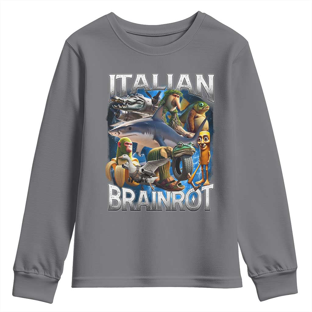 Funny Italian Brainrot Gen Z Meme Youth Sweatshirt