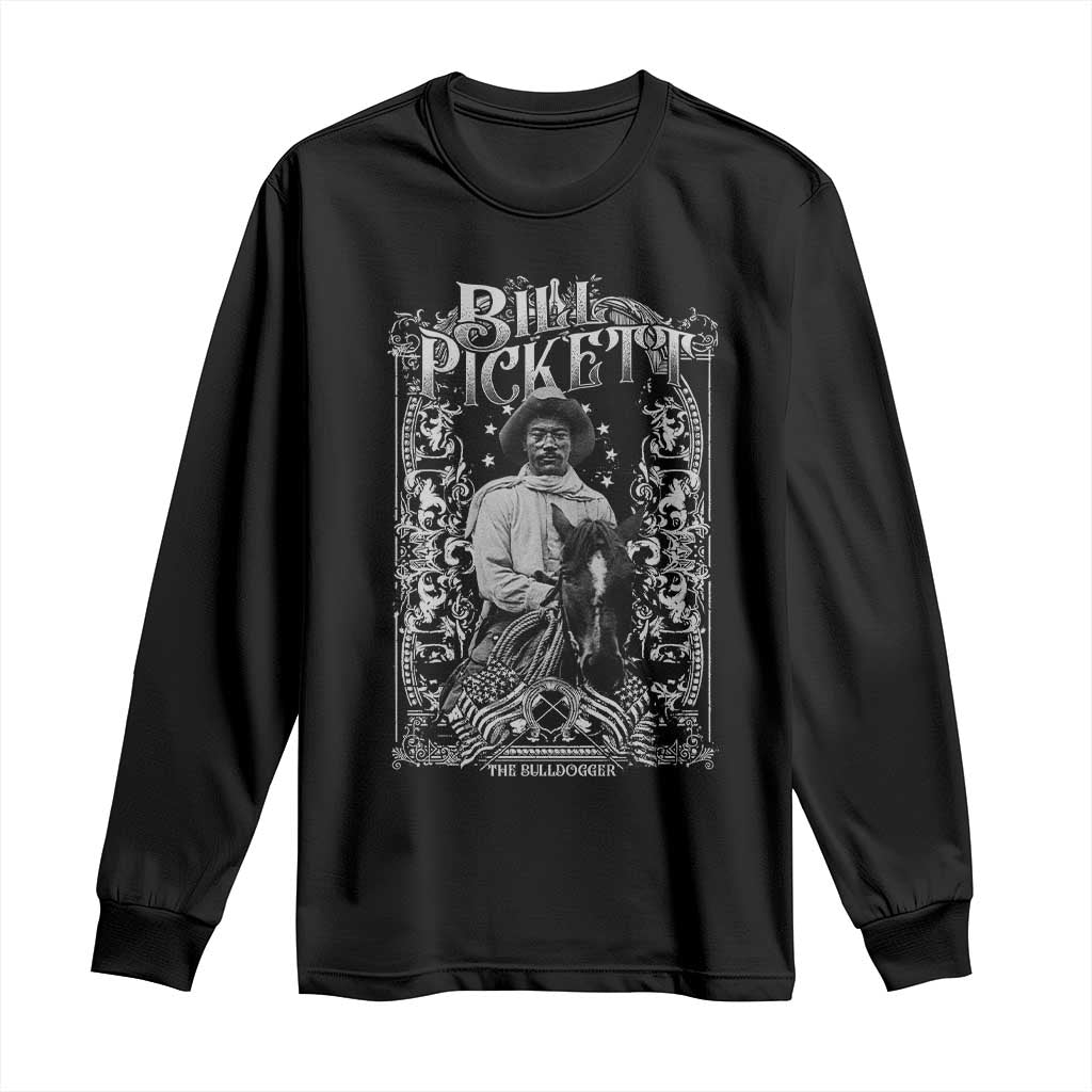 Black Cowboy Bill Pickett Long Sleeve Shirt African American Cowboy History