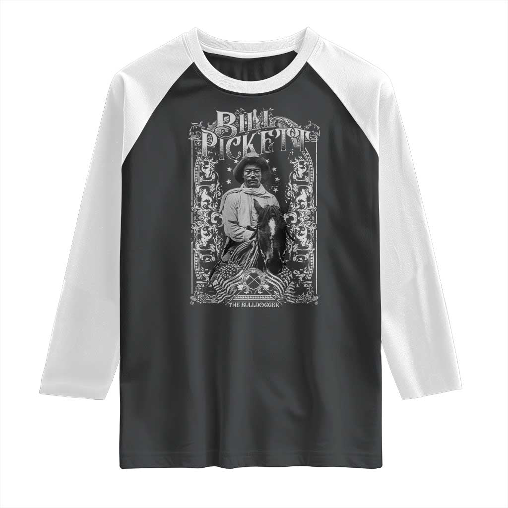 Black Cowboy Bill Pickett Raglan Shirt African American Cowboy History