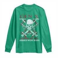 Funny X Generation Long Sleeve Shirt The Badass Generation Before All You Sissies Were Born Skull