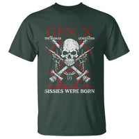 Funny X Generation T Shirt The Badass Generation Before All You Sissies Were Born Skull