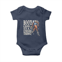 Funny African American Cowgirl Baby Onesie Boots And Bling It's A Cowgirl Thing