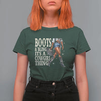 Funny African American Cowgirl T Shirt For Women Boots And Bling It's A Cowgirl Thing