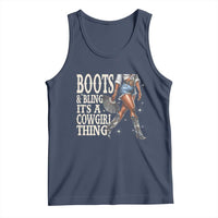 Funny African American Cowgirl Tank Top Boots And Bling It's A Cowgirl Thing