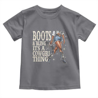Funny African American Cowgirl Toddler T Shirt Boots And Bling It's A Cowgirl Thing