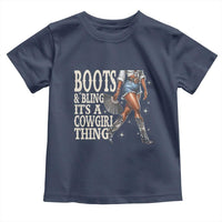 Funny African American Cowgirl Toddler T Shirt Boots And Bling It's A Cowgirl Thing