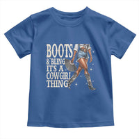 Funny African American Cowgirl Toddler T Shirt Boots And Bling It's A Cowgirl Thing