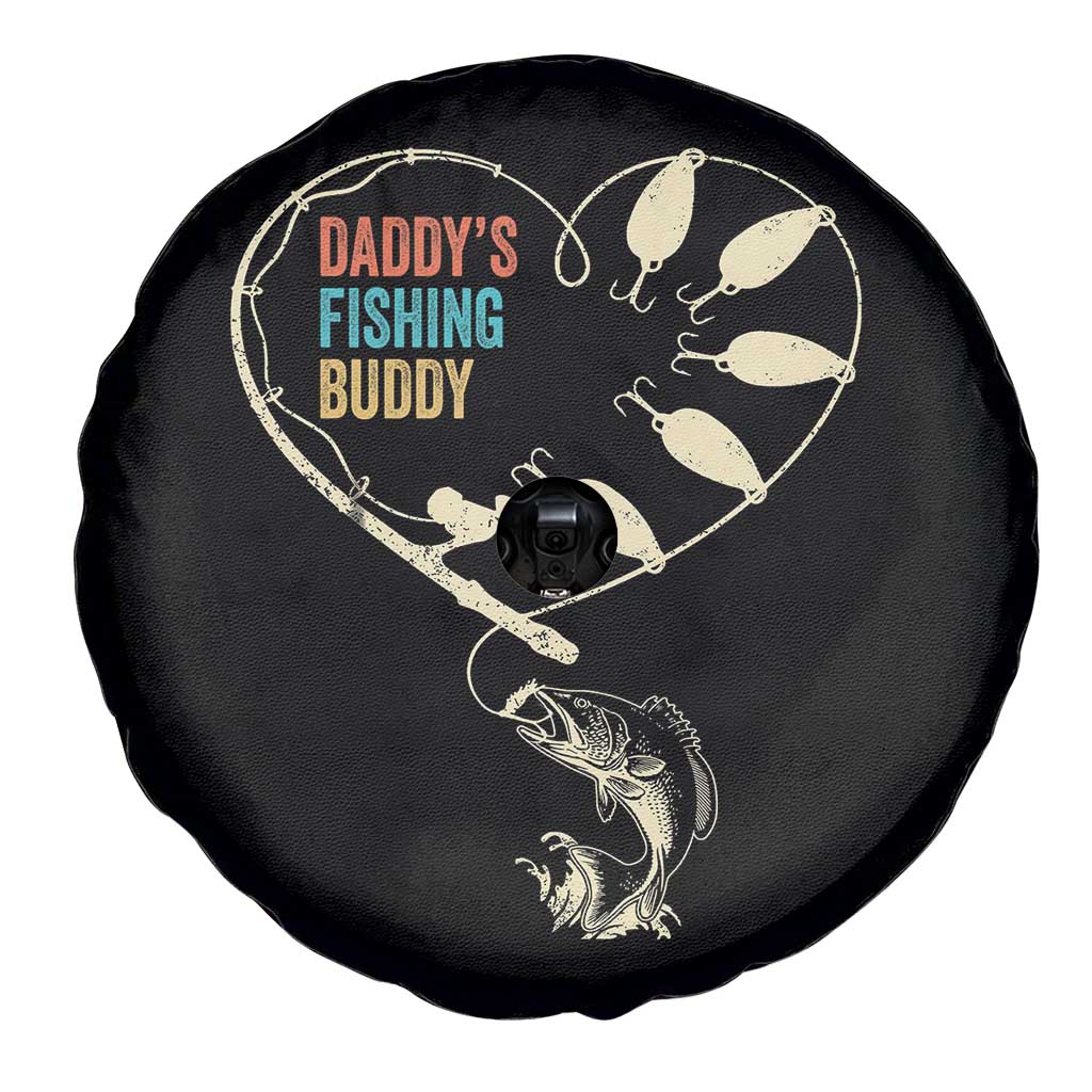 Funny Daddy's Fishing Buddy Spare Tire Cover Fisherman Dad Son Daughter