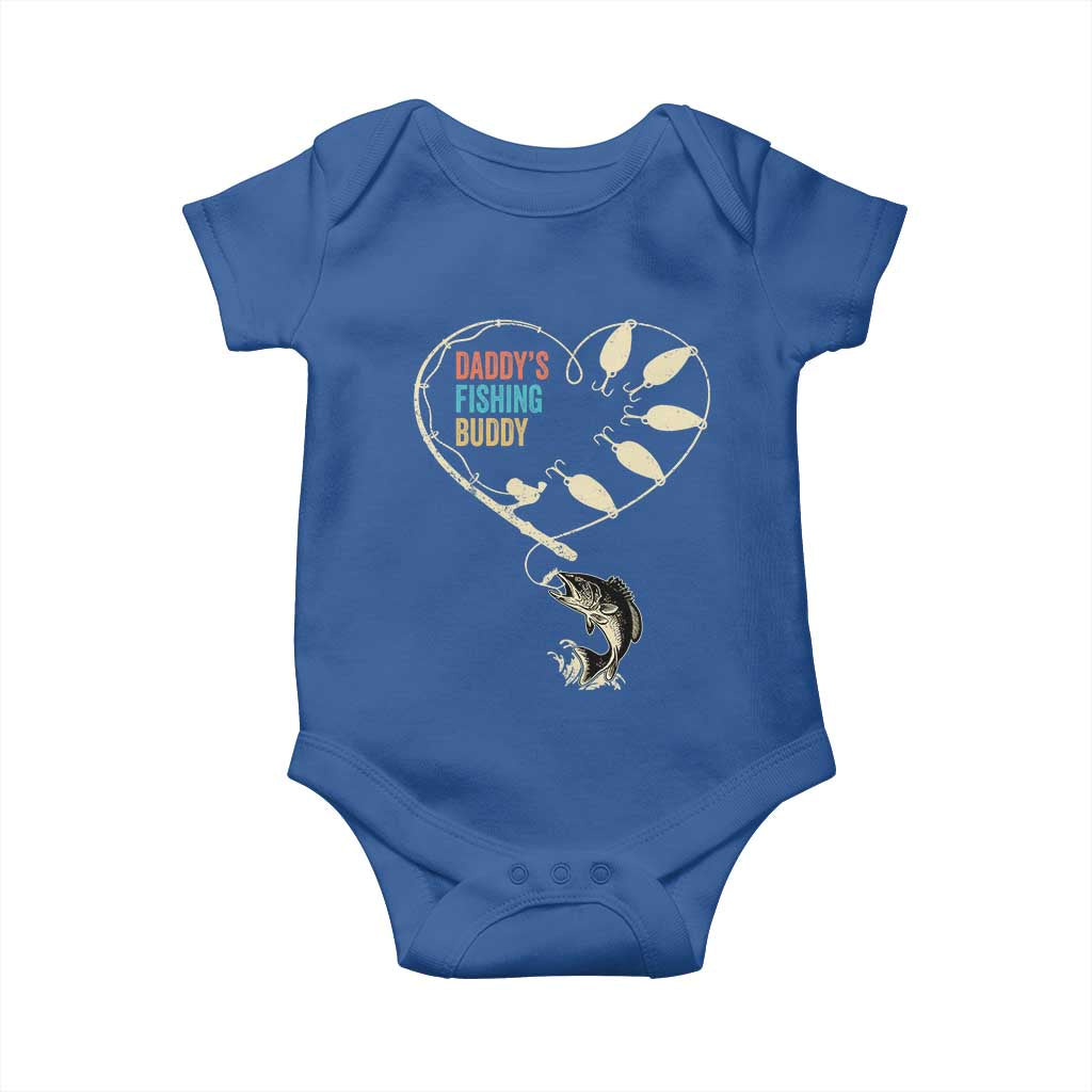 Funny Daddy's Fishing Buddy Baby Onesie Fisherman Dad Son Daughter