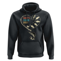Funny Daddy's Fishing Buddy Hoodie Fisherman Dad Son Daughter