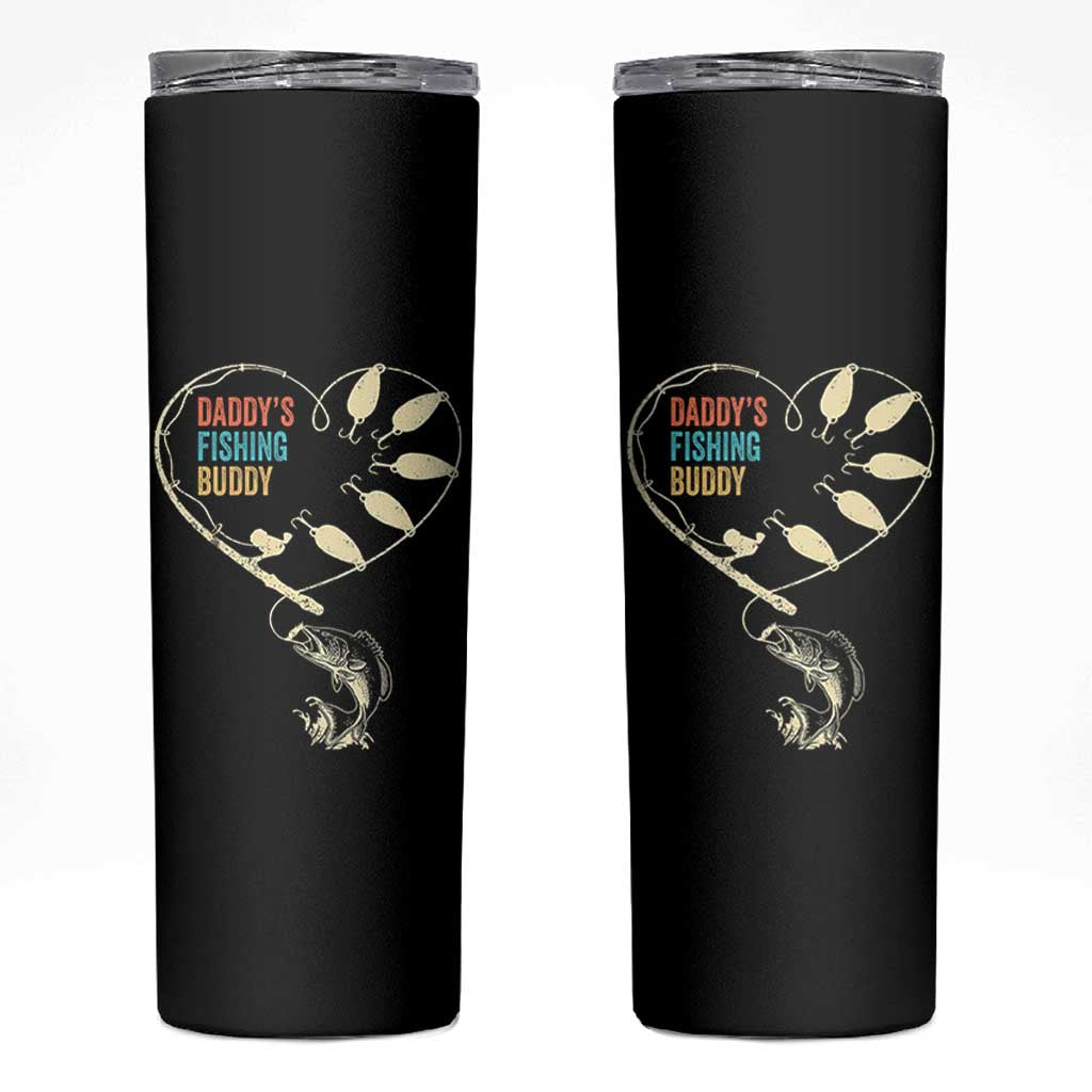 Funny Daddys Fishing Buddy Skinny Tumbler Fisherman Dad Son Daughter