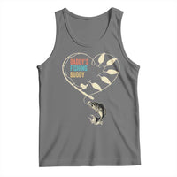 Funny Daddy's Fishing Buddy Tank Top Fisherman Dad Son Daughter