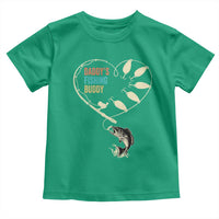 Funny Daddy's Fishing Buddy Toddler T Shirt Fisherman Dad Son Daughter