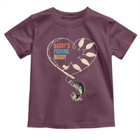 Funny Daddy's Fishing Buddy Toddler T Shirt Fisherman Dad Son Daughter