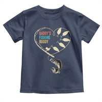 Funny Daddy's Fishing Buddy Toddler T Shirt Fisherman Dad Son Daughter
