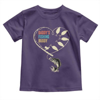 Funny Daddy's Fishing Buddy Toddler T Shirt Fisherman Dad Son Daughter