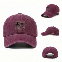 I Have Two Titles Veteran And Grumpy And I Rock Them Both Washed Cotton Baseball Cap