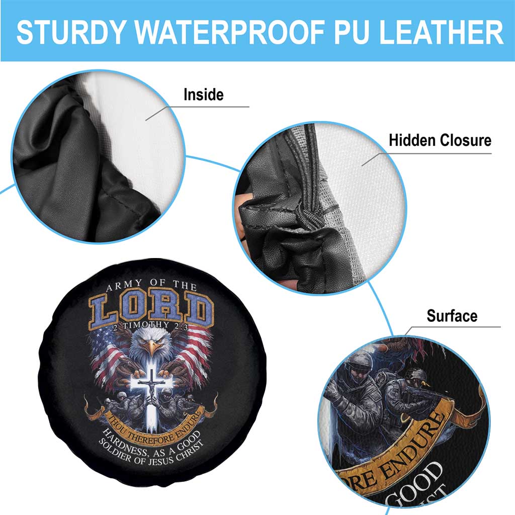 Christian Soldier Spare Tire Cover Army Of The Lord Thou Therefore Endure Hardness As A Good Soldier