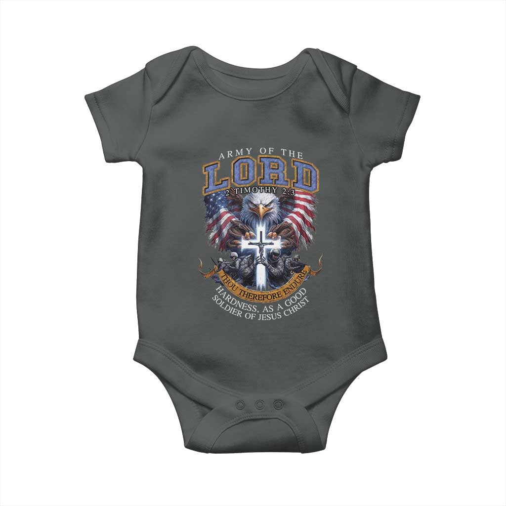 Christian Soldier Baby Onesie Army Of The Lord Thou Therefore Endure Hardness As A Good Soldier