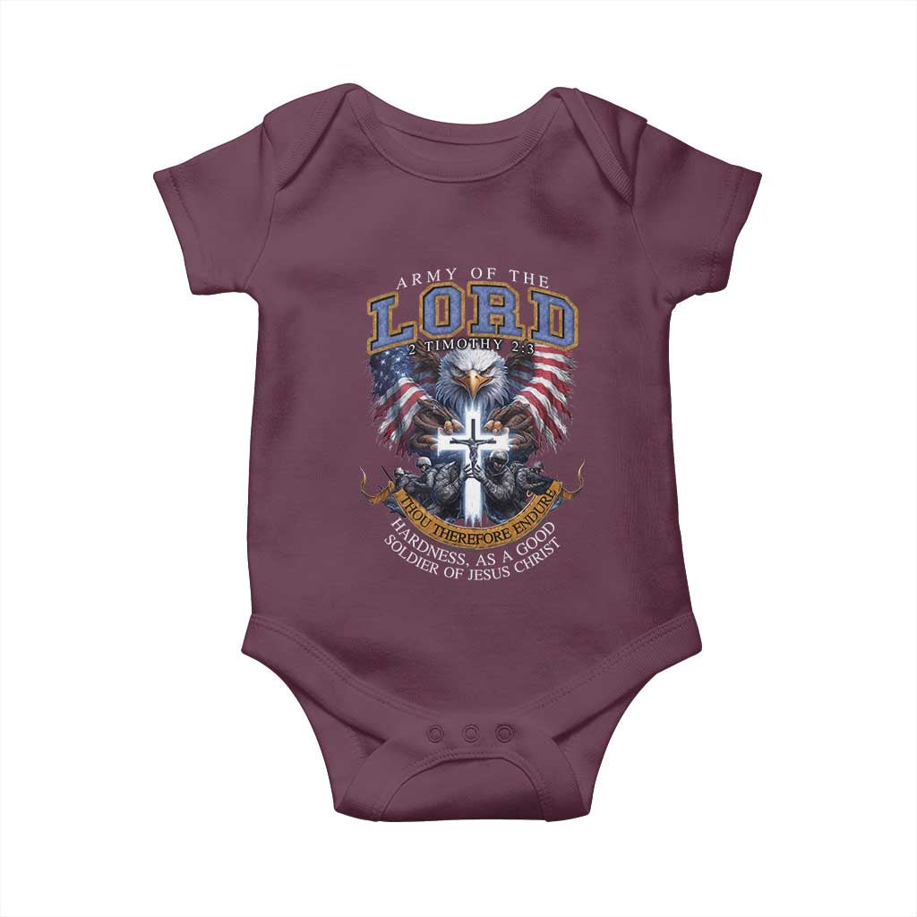 Christian Soldier Baby Onesie Army Of The Lord Thou Therefore Endure Hardness As A Good Soldier