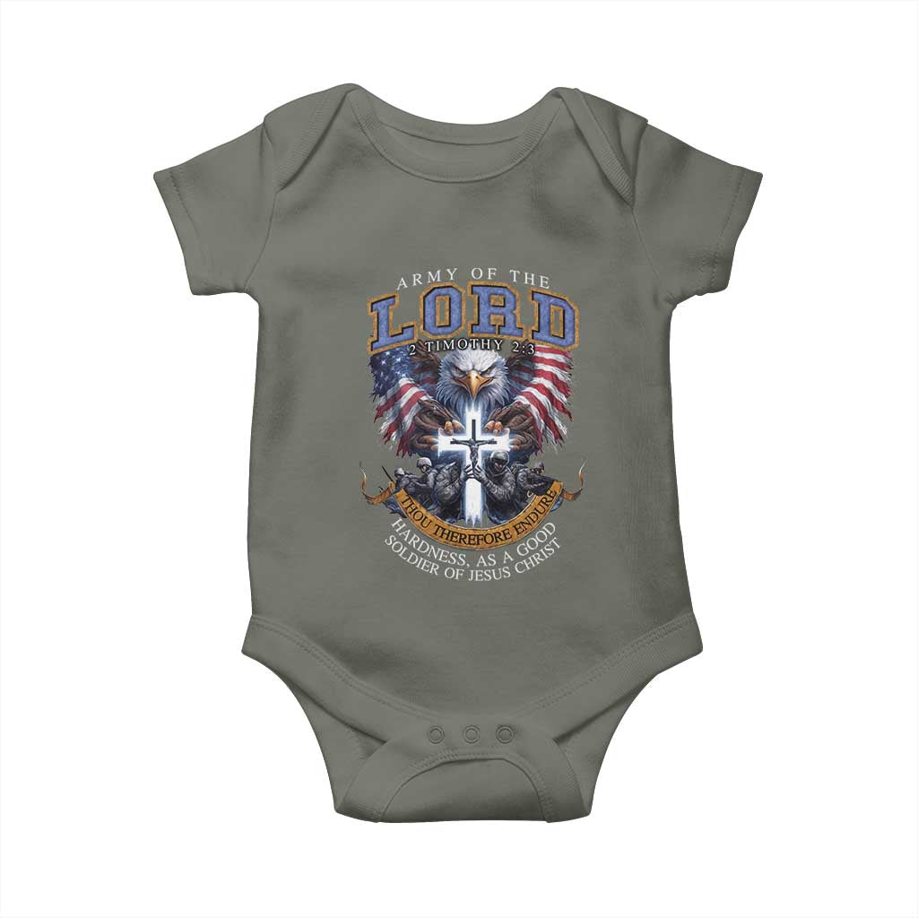 Christian Soldier Baby Onesie Army Of The Lord Thou Therefore Endure Hardness As A Good Soldier
