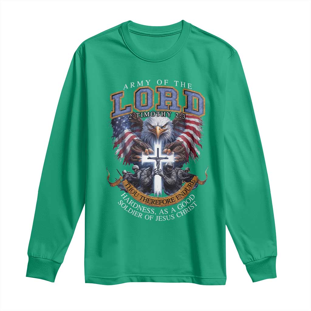 Christian Soldier Long Sleeve Shirt Army Of The Lord Thou Therefore Endure Hardness As A Good Soldier