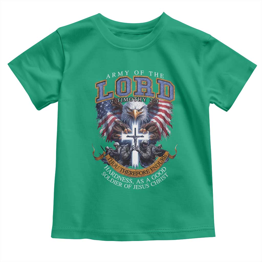 Christian Soldier Toddler T Shirt Army Of The Lord Thou Therefore Endure Hardness As A Good Soldier