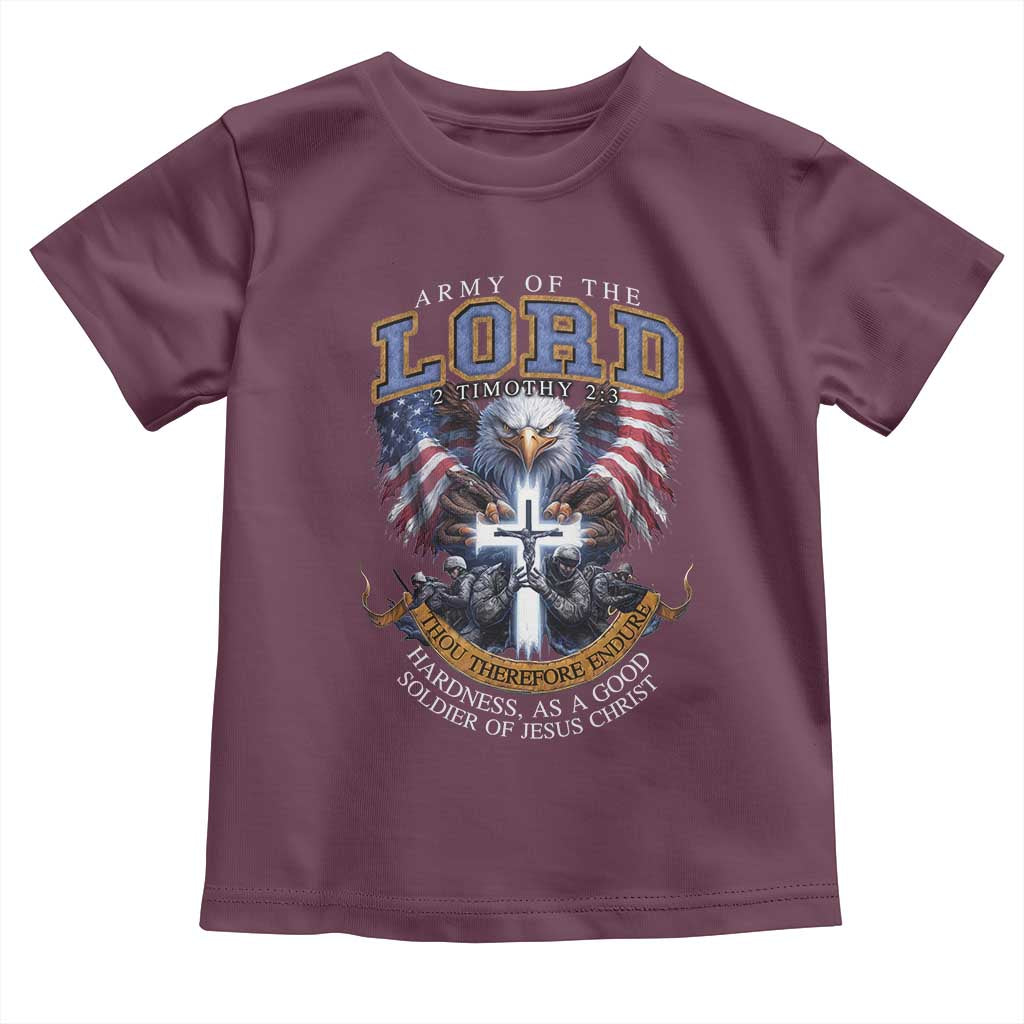 Christian Soldier Toddler T Shirt Army Of The Lord Thou Therefore Endure Hardness As A Good Soldier