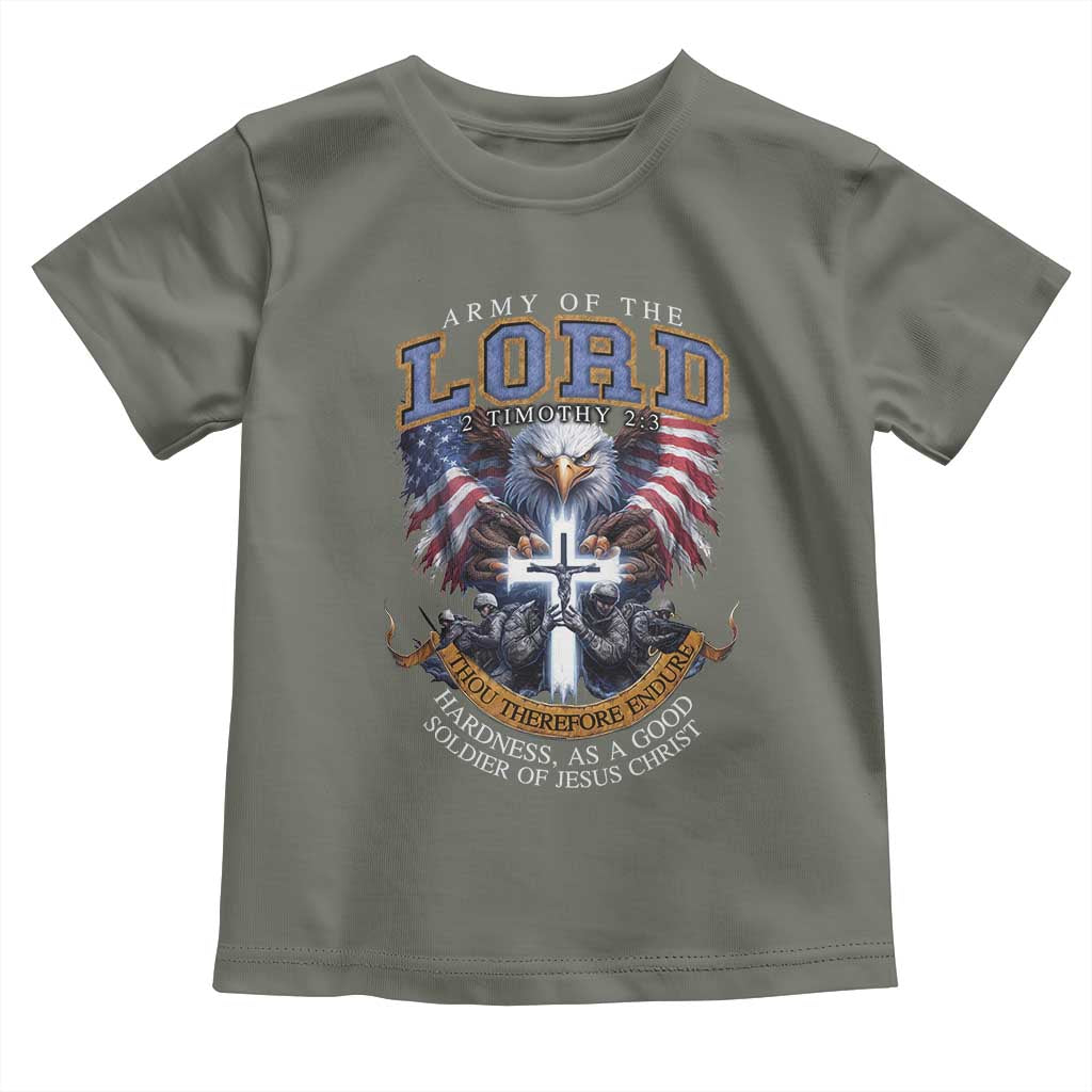 Christian Soldier Toddler T Shirt Army Of The Lord Thou Therefore Endure Hardness As A Good Soldier