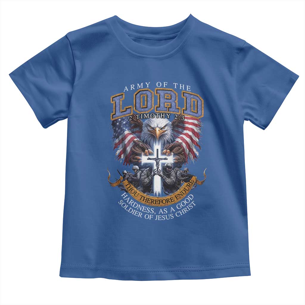 Christian Soldier Toddler T Shirt Army Of The Lord Thou Therefore Endure Hardness As A Good Soldier