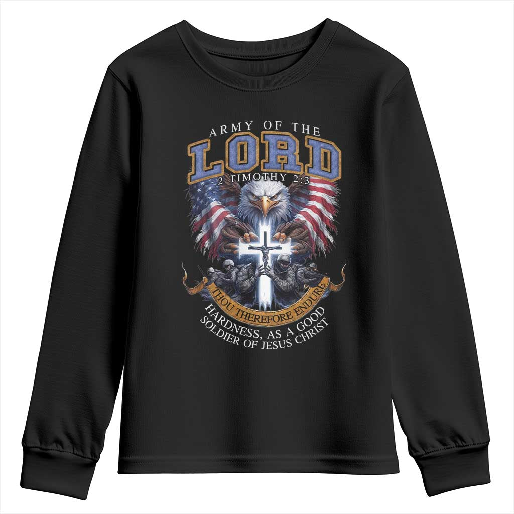 Christian Soldier Youth Sweatshirt Army Of The Lord Thou Therefore Endure Hardness As A Good Soldier