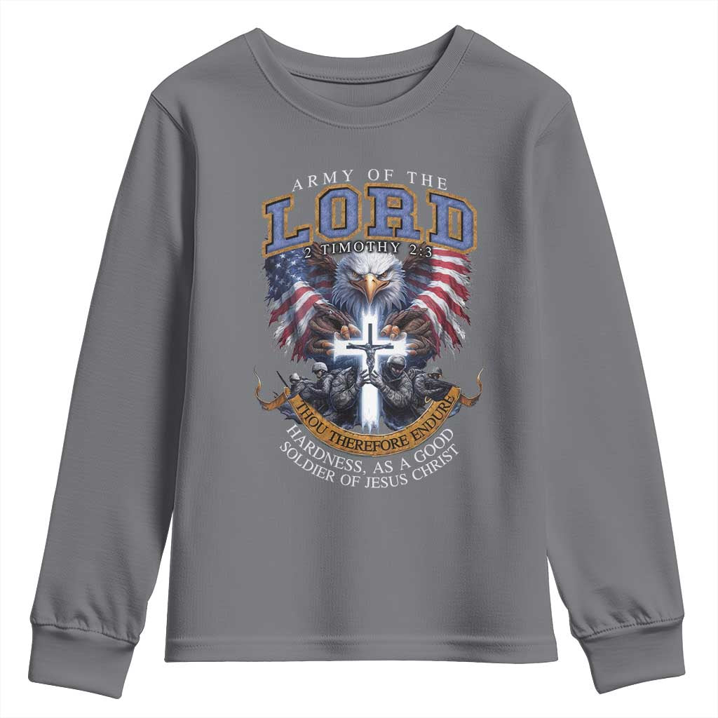 Christian Soldier Youth Sweatshirt Army Of The Lord Thou Therefore Endure Hardness As A Good Soldier