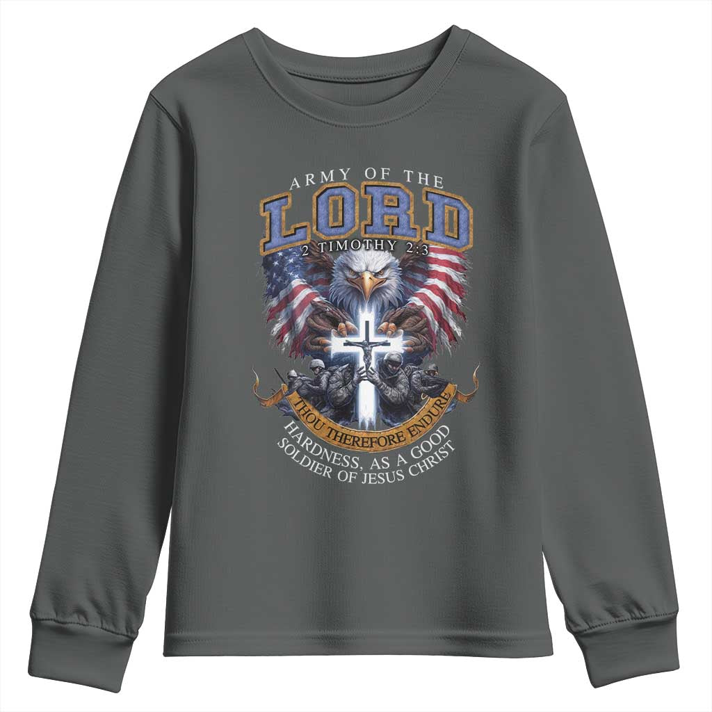 Christian Soldier Youth Sweatshirt Army Of The Lord Thou Therefore Endure Hardness As A Good Soldier