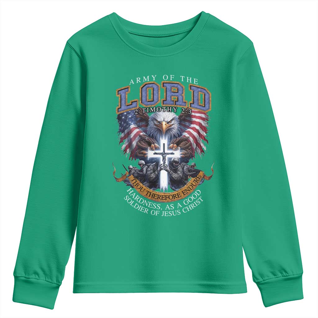 Christian Soldier Youth Sweatshirt Army Of The Lord Thou Therefore Endure Hardness As A Good Soldier