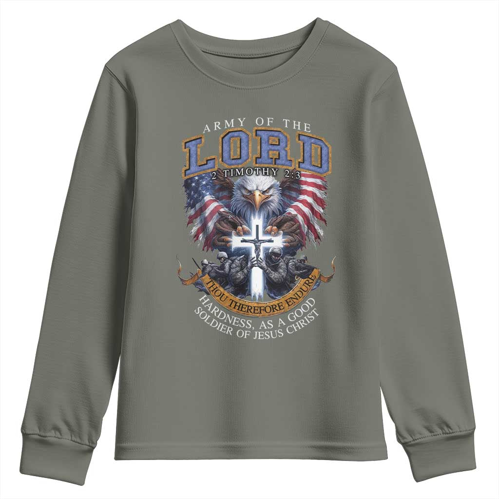 Christian Soldier Youth Sweatshirt Army Of The Lord Thou Therefore Endure Hardness As A Good Soldier