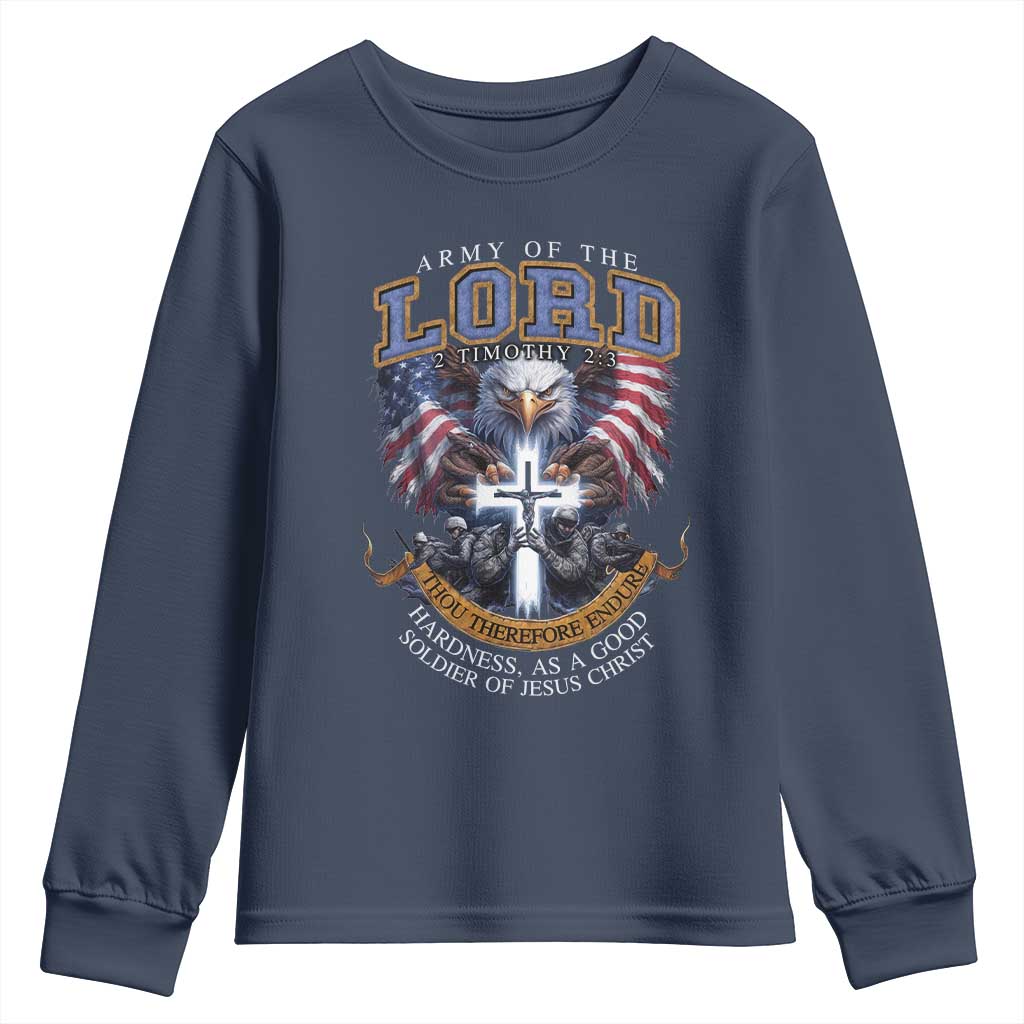Christian Soldier Youth Sweatshirt Army Of The Lord Thou Therefore Endure Hardness As A Good Soldier