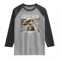 Christian Veteran Raglan Shirt Only God Can Decide If Terrorists Are Right Or Wrong Us Veteran