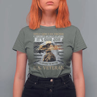 Christian Veteran T Shirt For Women Only God Can Decide If Terrorists Are Right Or Wrong Us Veteran