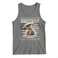 Christian Veteran Tank Top Only God Can Decide If Terrorists Are Right Or Wrong Us Veteran