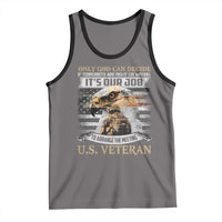 Christian Veteran Tank Top Only God Can Decide If Terrorists Are Right Or Wrong Us Veteran