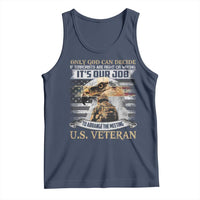 Christian Veteran Tank Top Only God Can Decide If Terrorists Are Right Or Wrong Us Veteran