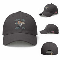 Funny Western Father Doing Dad Shit Baseball Cap Cowboy Skeleton Toilet Dad Jokes Father's Day