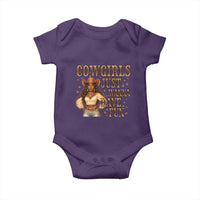 Funny African American Cowgirl Baby Onesie Cowgirls Just Wanna Have Fun Western