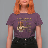 Funny African American Cowgirl T Shirt For Women Cowgirls Just Wanna Have Fun Western