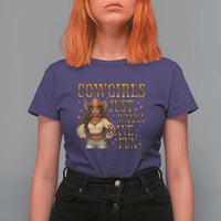 Funny African American Cowgirl T Shirt For Women Cowgirls Just Wanna Have Fun Western