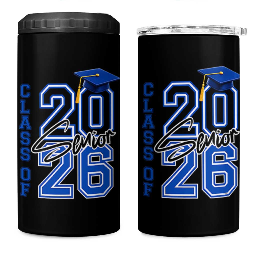 Class of 2026 Senior 4 in 1 Can Cooler Tumbler School Graduation 26