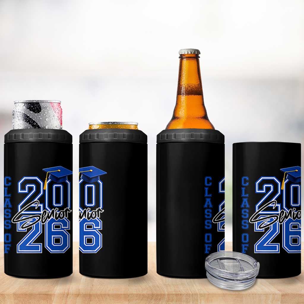 Class of 2026 Senior 4 in 1 Can Cooler Tumbler School Graduation 26