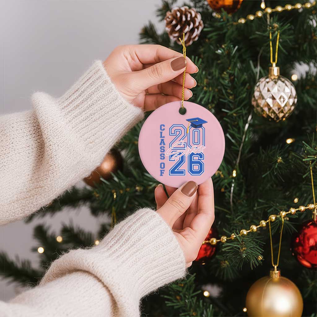 Class of 2026 Senior Ceramic Ornament School Graduation 26