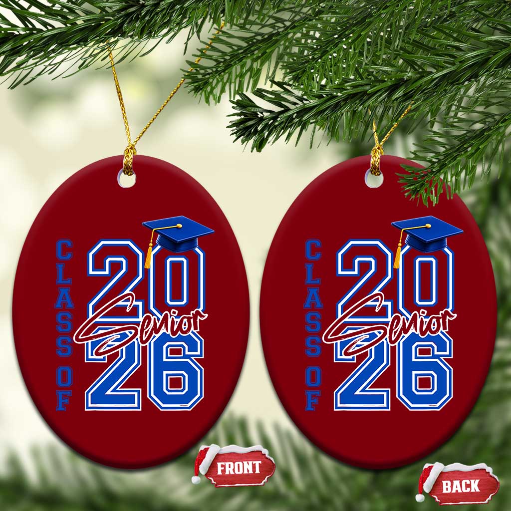 Class of 2026 Senior Ceramic Ornament School Graduation 26