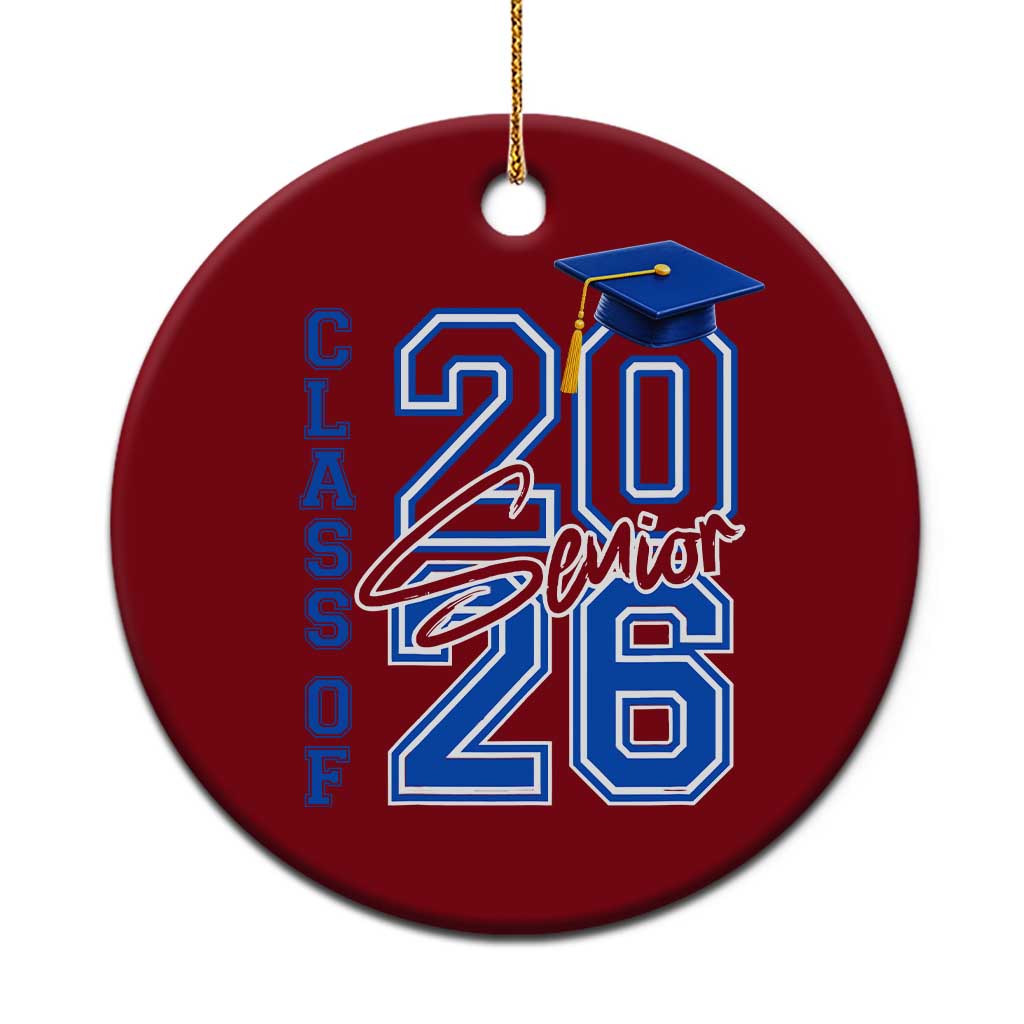 Class of 2026 Senior Ceramic Ornament School Graduation 26